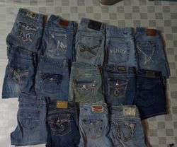 SILVER AND OTHER MIX BRANDS MINI SHORTS (ID 1183)
