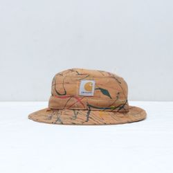 Chapéu Bucket Carhartt Refeito Estilo CR252 com Ma..
