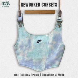 Upcycled Corsets - Made from Branded Hoodies & Swe..