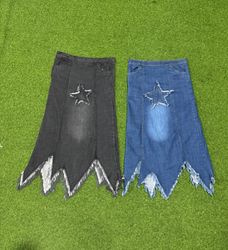 Rework Style unbranded female denim long skirts