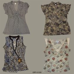 Y2K Branded Poly Blouse | Iconic Print & Retro Ene..