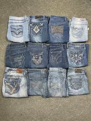 Y2K embroidered Jeans Bootcut