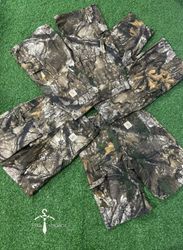 Carhartt rework style jungle print shorts