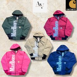 Carhartt rework style marlboro hoodie jackets