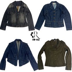 Blazer Y2K Era Britney Mix Giacche in Denim (RW-44..