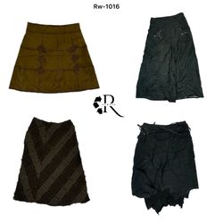 Y2K unique wool skirt(RW-1016)