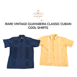 Rare Vintage Guayabera Classic Cuban Cool Shirts