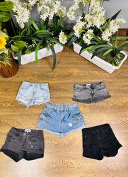 Y2k denim micro mini shorts