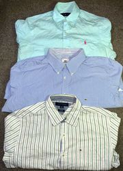 Ralph Lauren, Lacoste, Tommy Hilfiger shirts VE-40..