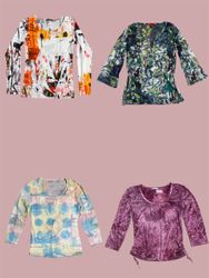 Y2K Chaos Print Mesh Langarmshirt (TS:628)