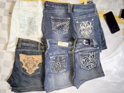 NINE WAIST AND OTHER BRAND MINI MICRO SHORTS (MR66..