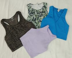 IQ0339 Sport Crop Tanktops