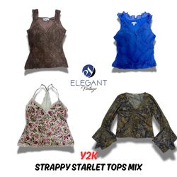 Y2K Strappy Starlet Tops Mix - EV0264
