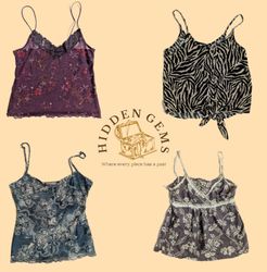 Y2K earthy tone cami tops(HG-031)