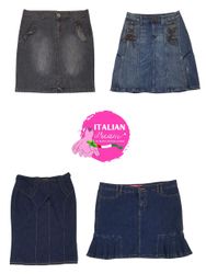 Y2k unique denim midi skirts