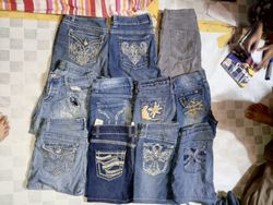 NINE WAIST AND OTHER BRAND MINI MICRO SHORTS (MR67..