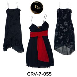 Vestito Nero in Poliestere – Stile Vintage Y2K | V..