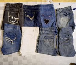 SEVEN 7 AND OTHER BRAND MINI SHORTS (ID 668)