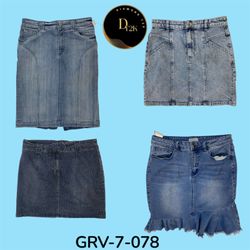 Y2K Blue Denim Midi Skirt for Women – Vintage 2000..