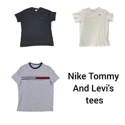 Nike , Levi's and tommy tees