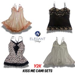 Y2K Kiss me Cami Sets - EV0427