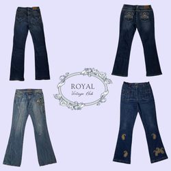 Y2K Trendy Flare Jeans (E)