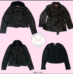 Edgy Black Zip-Up Leather Jacket — Trendy & Afford..