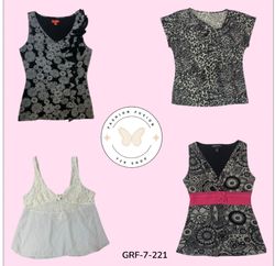 Black Printed Poly Top – Sleek & Stylish Staple (P..
