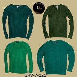 Green Cable Knit Sweater – Timeless Texture & Comf..