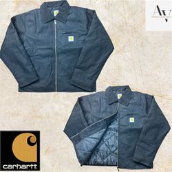 Carhartt rework style black detriot jacket