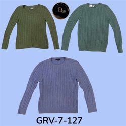 Mixed Cable Knit Sweater – Textured, Bold & Vintag..