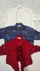 Y2K silk shirt blouse