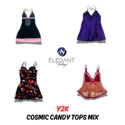 Y2K Cosmic Candy Tops Mix - EV0472