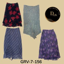 Vintage Y2K Poly Skirt – Flowy, Lightweight & Styl..