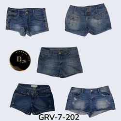 Vintage Denim Mini Shorts – Y2K Low Rise Cut (GRV-..