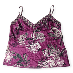 SAY#265 Retro Y2K Patterned Cami Slip Top