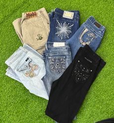 Calças flare femininas Y2K