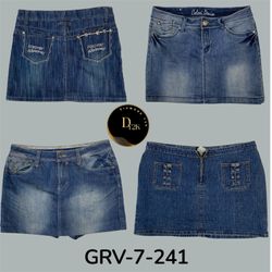 Y2K Denim Midi Skirt (GRV-7-241)