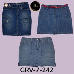 Vintage Denim Midi Skirt – Early 2000s Style (GRV-..