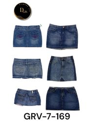 Women’s Micro Mini Denim Skirt Shorts – Sexy Y2K H..