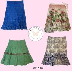 Mix Printed Cotton Skirt – Lightweight, Boho Style..