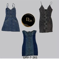 Y2K Denim Mini Dress | Stile Vintage Autentico Ann..