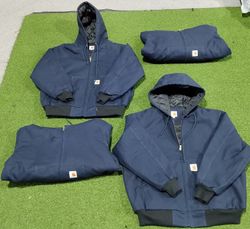 Rework style Blue  Carhartt hoodie jacket