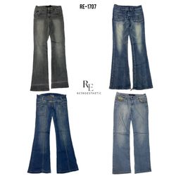 Y2K IT Girl Unique Denim Jeans (RE-1707)