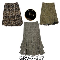 Y2K Animal print poly skirt (GRV-7-317)