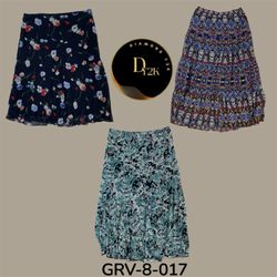Y2K poly maxi skirt (GRV-8-017)
