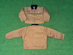 Rework style brown carhartt detroit jackets