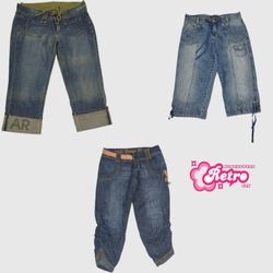 Y2K Denim Capri Pants (Aug-26)