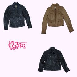 Y2K Leather Zipper Jacket (Aug-25)