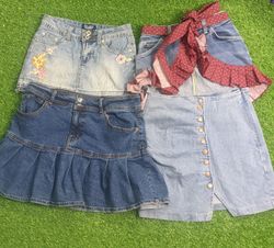Y2K Denim Mini Skirts